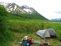 Beautiful campsite at Johnson Pass